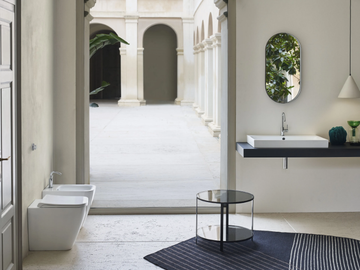 NUBES 52 - Floor mounted back to wall ceramic bidet with overflow by GSI ceramica - view 3